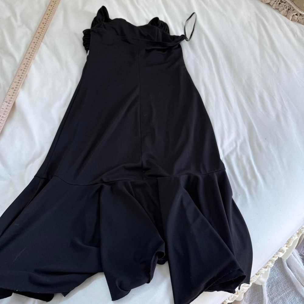 black fairy midi dress  Y2K xoxo black halter midi dress size large - Picture 8 of 8